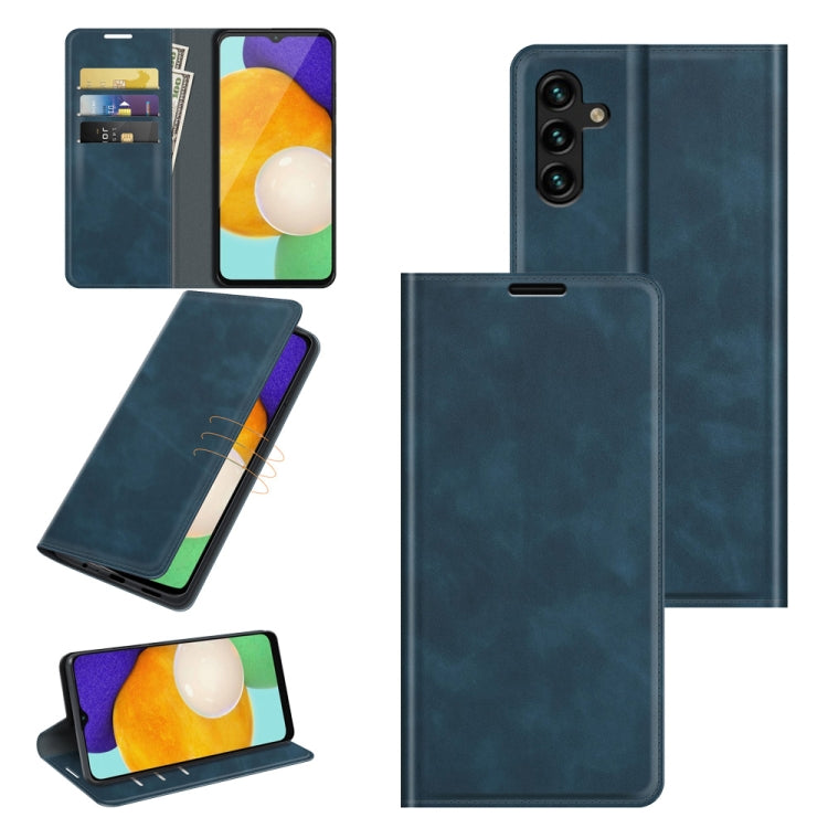 Custodia in pelle magnetica retro-pelle per Samsung Galaxy A13 5G con supporto, slot per carte e portafoglio, For Samsung Galaxy A13 5G