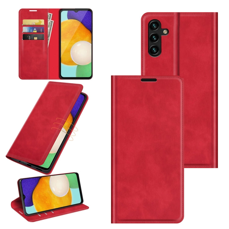 Custodia in pelle magnetica retro-pelle per Samsung Galaxy A13 5G con supporto, slot per carte e portafoglio, For Samsung Galaxy A13 5G