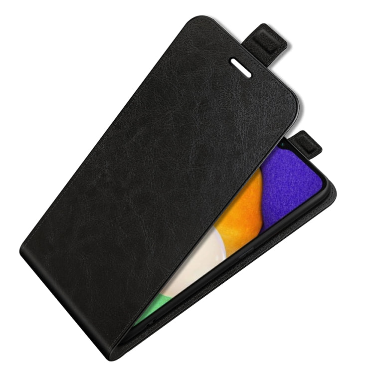 Per Samsung Galaxy A13 5G R64 Custodia in pelle a vibrazione verticale con texture con slot per schede e cornice per foto, For Samsung Galaxy A13 5G