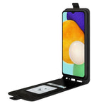 Per Samsung Galaxy A13 5G R64 Custodia in pelle a vibrazione verticale con texture con slot per schede e cornice per foto, For Samsung Galaxy A13 5G