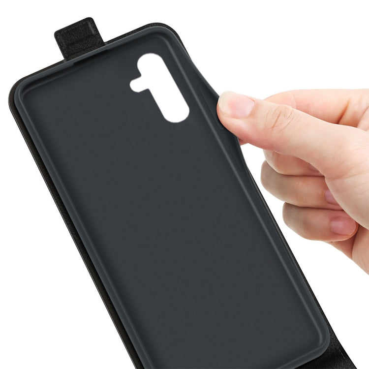 Per Samsung Galaxy A13 5G R64 Custodia in pelle a vibrazione verticale con texture con slot per schede e cornice per foto, For Samsung Galaxy A13 5G