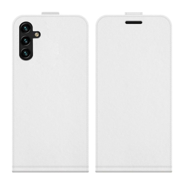 Per Samsung Galaxy A13 5G R64 Custodia in pelle a vibrazione verticale con texture con slot per schede e cornice per foto, For Samsung Galaxy A13 5G