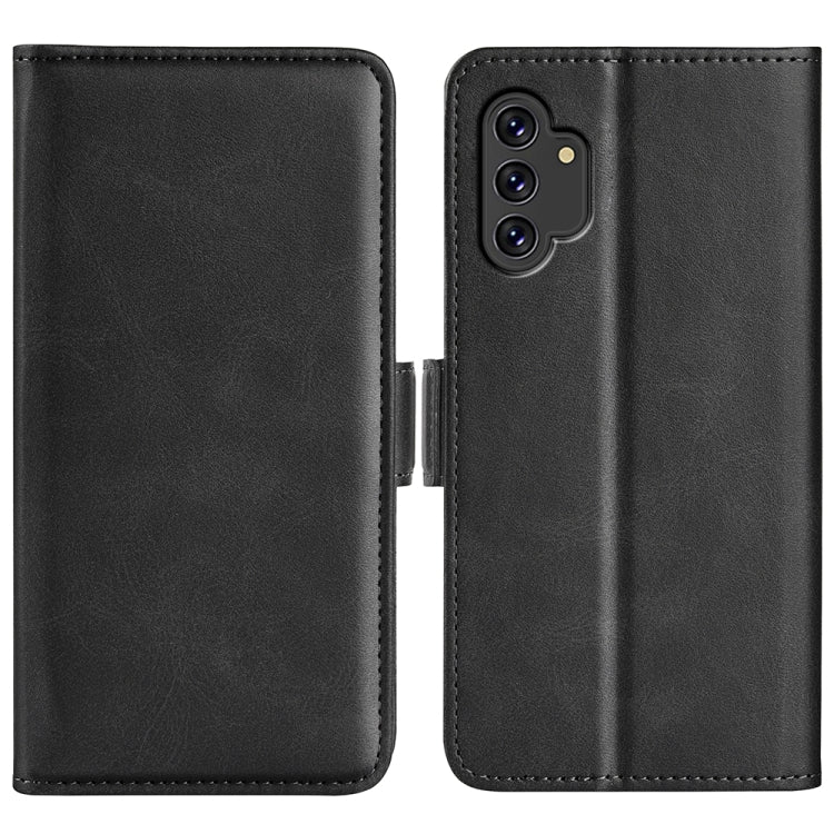 Per Samsung Galaxy A13 4G Custodia in pelle a vibrazione orizzontale con fibbia magnetica a doppio lato con supporto e slot per carte e portafoglio, For Samsung Galaxy A13 4G