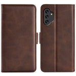 Per Samsung Galaxy A13 4G Custodia in pelle a vibrazione orizzontale con fibbia magnetica a doppio lato con supporto e slot per carte e portafoglio, For Samsung Galaxy A13 4G