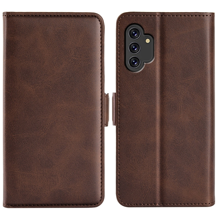 Per Samsung Galaxy A13 4G Custodia in pelle a vibrazione orizzontale con fibbia magnetica a doppio lato con supporto e slot per carte e portafoglio, For Samsung Galaxy A13 4G