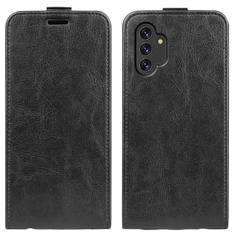 Per Samsung Galaxy A13 4G R64 Texture Custodia in pelle verticale a conchiglia con slot per schede e cornice per foto, For Samsung Galaxy A13 4G