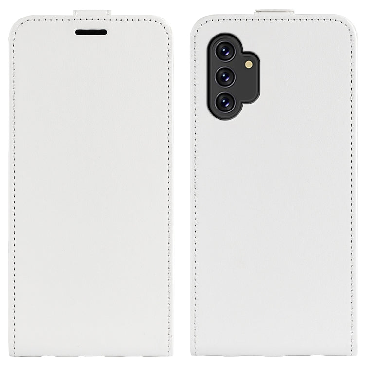 Per Samsung Galaxy A13 4G R64 Texture Custodia in pelle verticale a conchiglia con slot per schede e cornice per foto, For Samsung Galaxy A13 4G