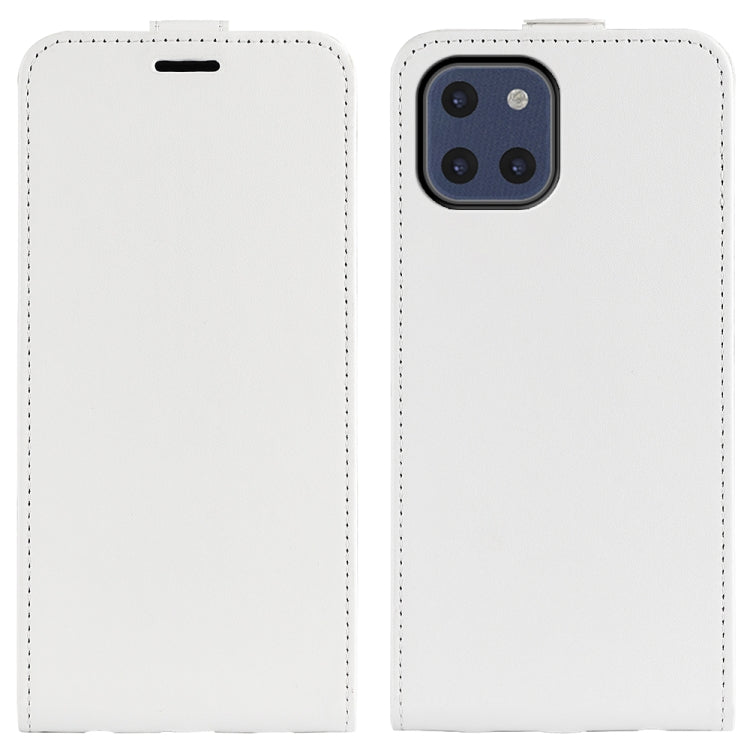 Per Samsung Galaxy A03 166mm R64 Texture Custodia in pelle verticale con slot per schede e cornice per foto, For Samsung Galaxy A03 166mm