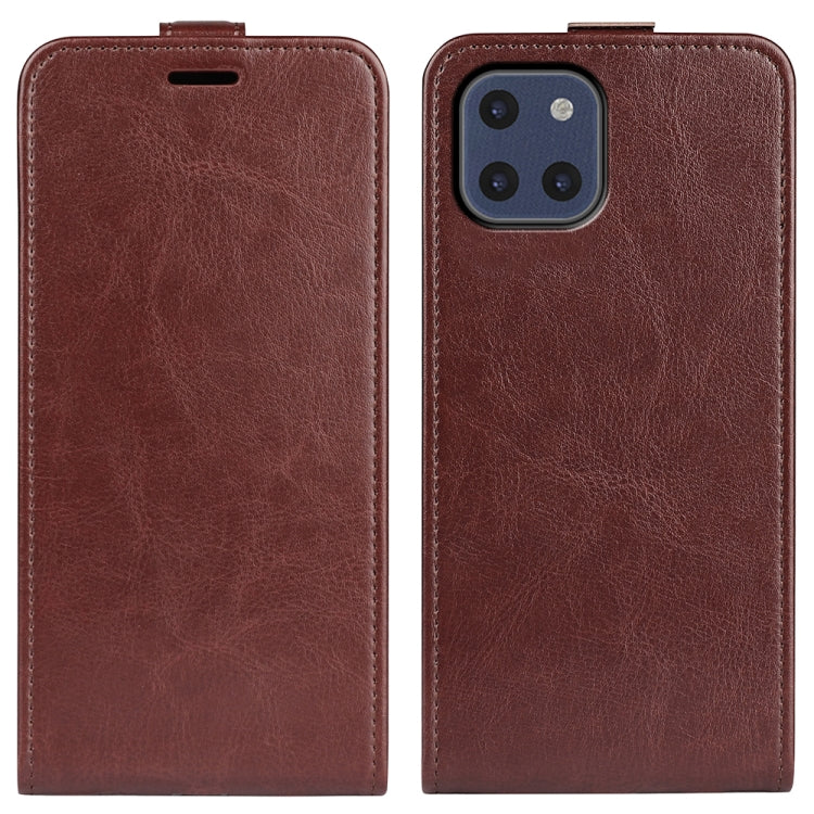 Per Samsung Galaxy A03 166mm R64 Texture Custodia in pelle verticale con slot per schede e cornice per foto, For Samsung Galaxy A03 166mm