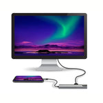 Adattatore USB-C 5 in 1 con HDMI, RJ45, USB 3.0 e PD