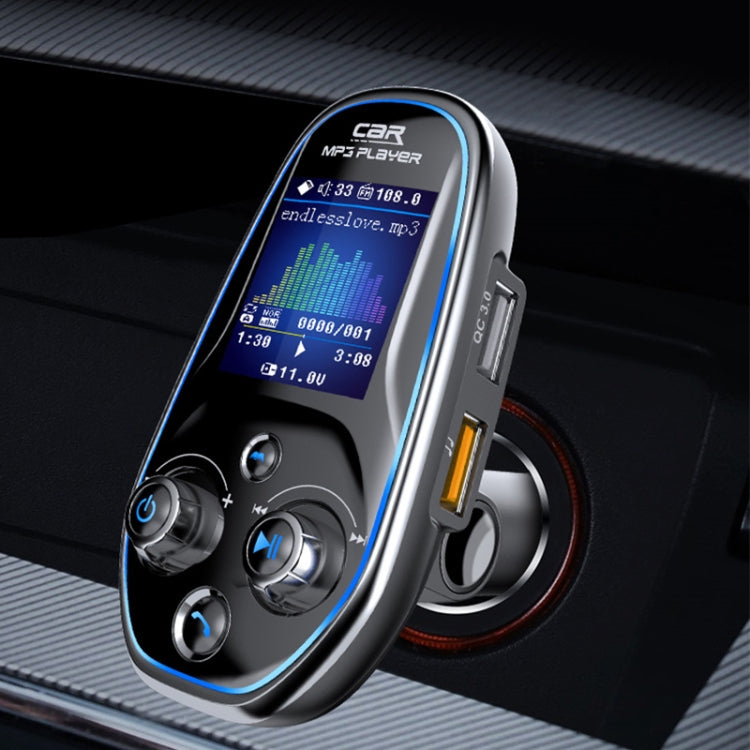 BT29 Schermo a colori per auto Lettore Mp3 multifunzionale Adattatore Bluetooth per scheda Aux Out multilingue, BT29