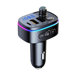 Trasmettitore FM Bluetooth per auto T65 Caricatore doppio USB Type-C QC3.0, T65
