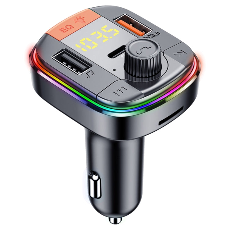 Trasmettitore FM Bluetooth per auto T832 Lettore MP3 leggero colorato Potente caricabatterie rapido QC3.0, T832