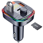 Trasmettitore FM Bluetooth per auto T832 Lettore MP3 leggero colorato Potente caricabatterie rapido QC3.0, T832