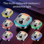 Trasmettitore FM Bluetooth per auto T832 Lettore MP3 leggero colorato Potente caricabatterie rapido QC3.0, T832
