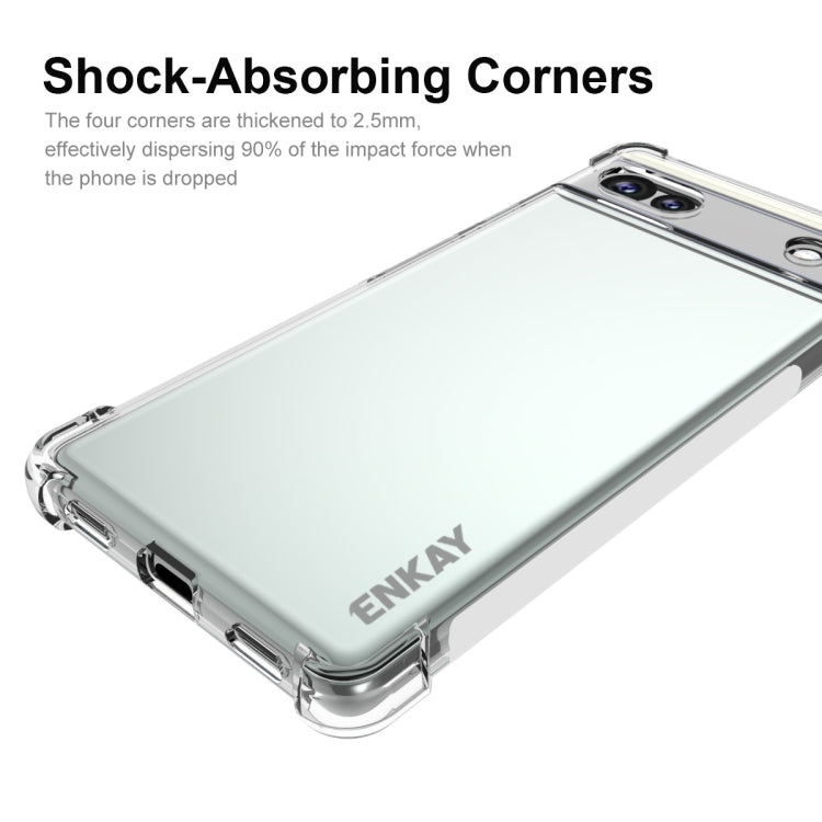 Custodia TPU trasparente per Google Pixel 6a