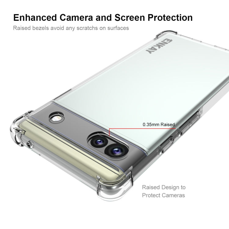 Custodia TPU trasparente per Google Pixel 6a