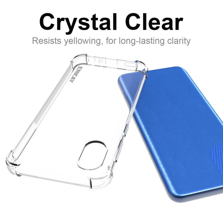 ENKAY Custodia antiurto in TPU trasparente, For Samsung Galaxy A03 Core, For Samsung Galaxy A13 4G, For Samsung Galaxy A33 5G, For Samsung Galaxy A53 5G, For Samsung Galaxy A73