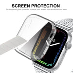 Custodia in TPU trasparente ENKAY Hat-Prince, For Apple Watch Series 9 / 8 / 7 41mm, For Apple Watch Series 8 / 7 45mm
