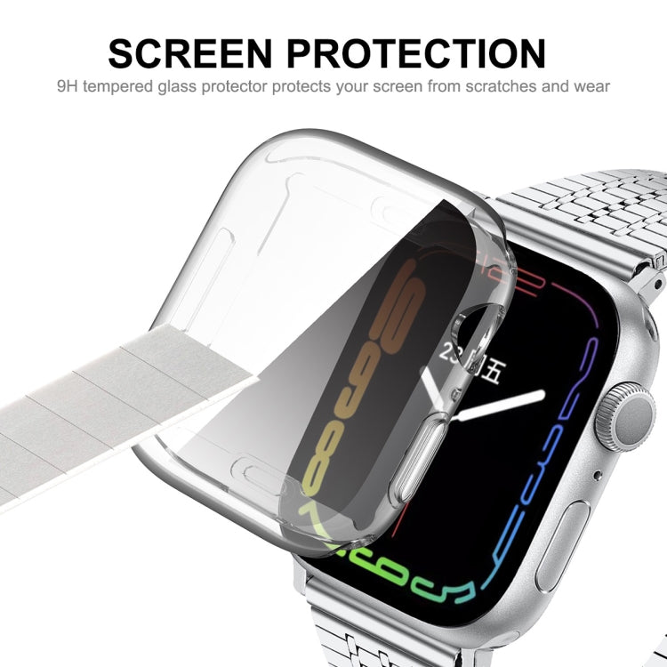 Custodia in TPU trasparente ENKAY Hat-Prince, For Apple Watch Series 9 / 8 / 7 41mm, For Apple Watch Series 8 / 7 45mm