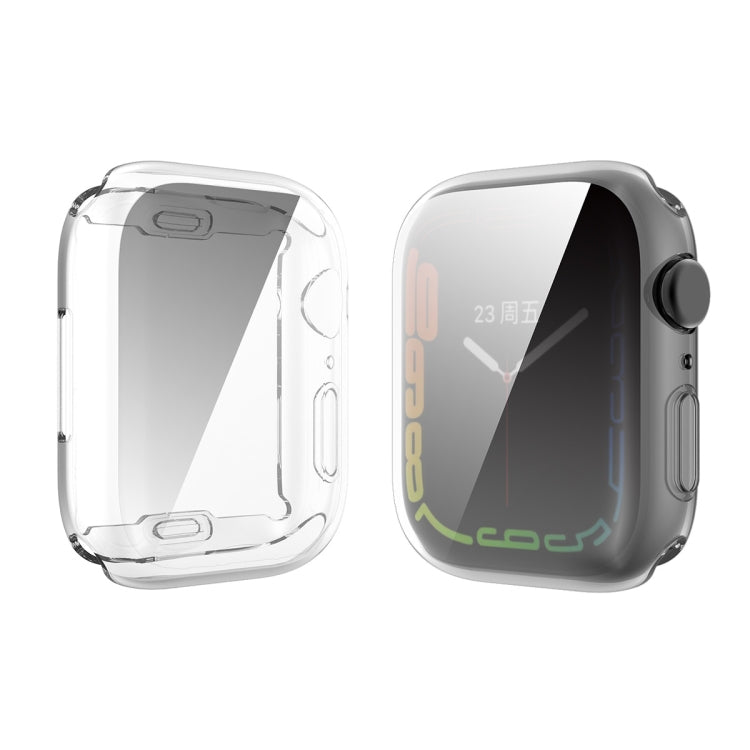 Custodia in TPU trasparente ENKAY Hat-Prince, For Apple Watch Series 9 / 8 / 7 41mm, For Apple Watch Series 8 / 7 45mm