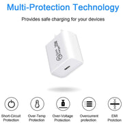 Caricabatterie da viaggio USB-C 20W PD