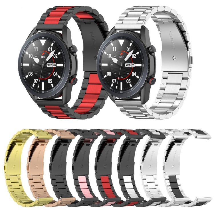 Cinturino in acciaio inossidabile a tre sfere, 22mm Three Flat Buckle For Huawei Watch GT Runner / Watch GT 3 46mm