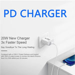 Caricabatterie da viaggio AU-20W PD USB-C / Type-C con cavo dati da USB-C a 8 pin, spina AU, AU Plug + 1m 8 Pin PD Cable, AU Plug + 2m 8 Pin PD Cable