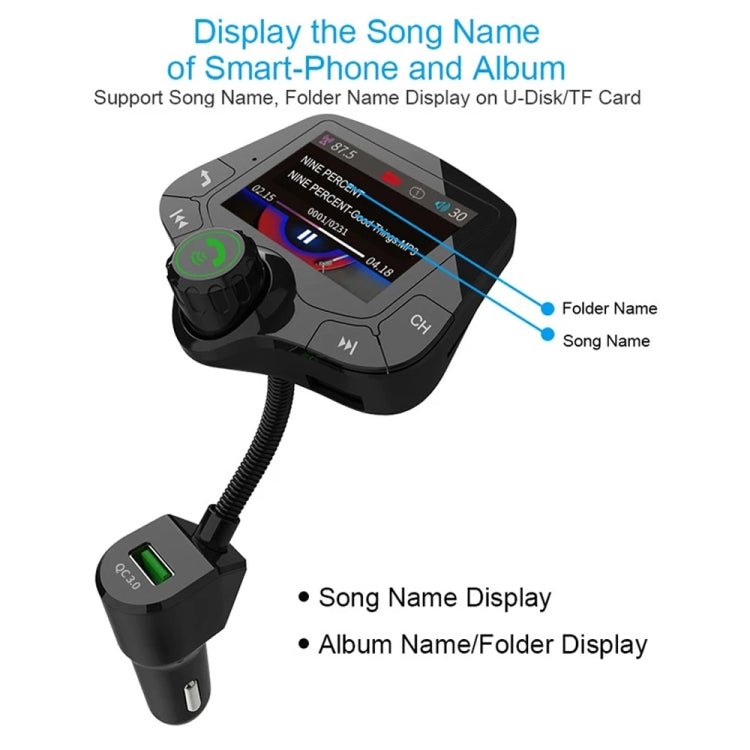 Lettore MP3 Bluetooth per auto G24 con trasmettitore FM wireless, G24