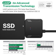 Cavo adattatore di conversione da USB 3.0 a SATA 3, USB 3.0 to SATA 3