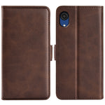 Custodia in pelle con fibbia magnetica a doppio lato per Samsung Galaxy A03 Core, For Samsung Galaxy A03 Core