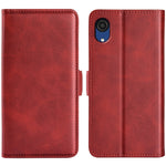 Custodia in pelle con fibbia magnetica a doppio lato per Samsung Galaxy A03 Core, For Samsung Galaxy A03 Core