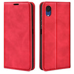 Custodia in pelle magnetica retro-pelle per Samsung Galaxy A03 Core, Black, Grey, Dark Blue, Pink, Red