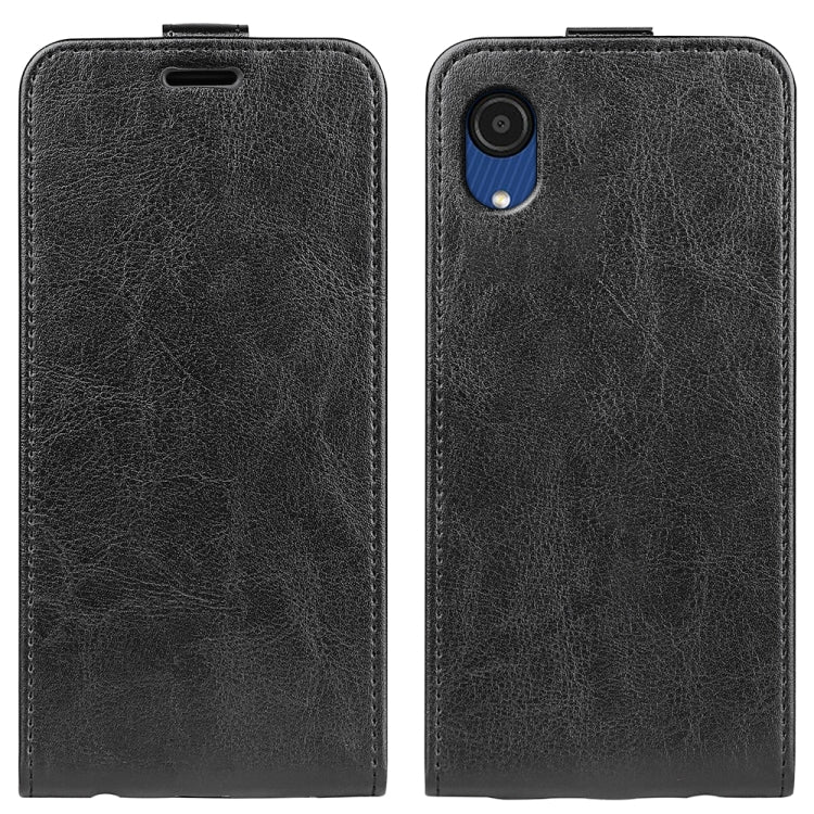 Custodia in pelle a vibrazione verticale per Samsung Galaxy A03 Core R64 Texture, For Samsung Galaxy A03 Core