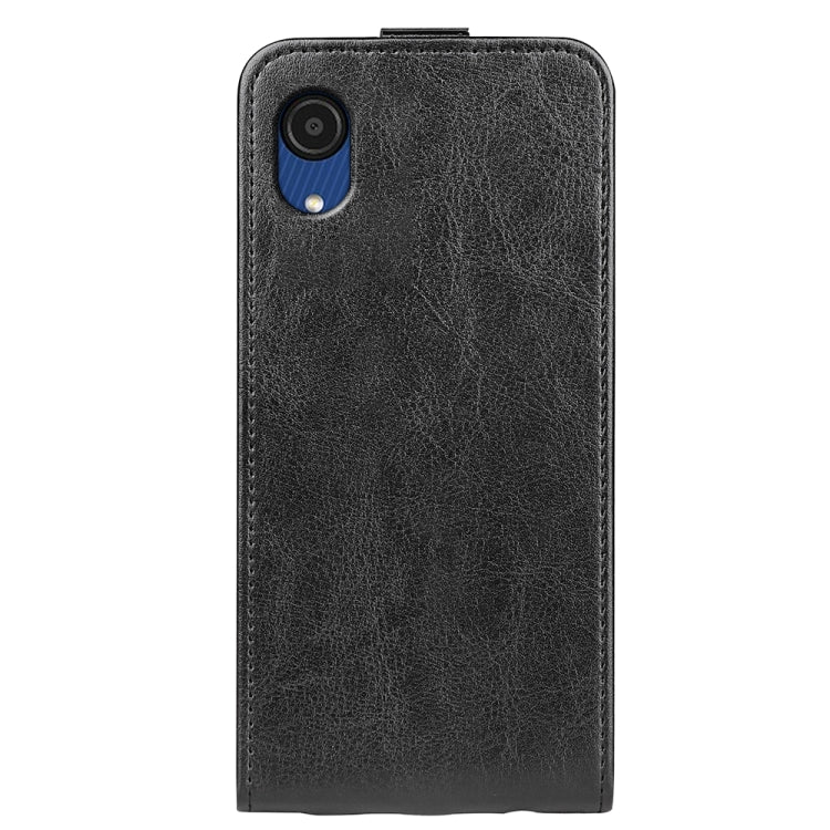 Custodia in pelle a vibrazione verticale per Samsung Galaxy A03 Core R64 Texture, For Samsung Galaxy A03 Core