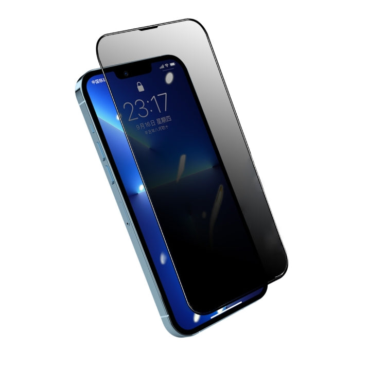 ENKAY Quick Stick Pellicola in vetro temperato anti-peeping, For iPhone 13 mini, For iPhone 13 / 13 Pro, For iPhone 13 Pro Max