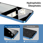 ENKAY Quick Stick Pellicola in vetro temperato anti-peeping, For iPhone 13 mini, For iPhone 13 / 13 Pro, For iPhone 13 Pro Max