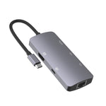 Adattatore hub USB-C 6 in 1 con HDMI 4K, RJ45, USB 3.0 e USB 2.0