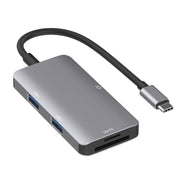 Adattatore HUB per lettura dati 5 in 1 con scheda SD/TF/CF, doppie porte USB 3.0, Dual USB3.0+SD / TF / CF Card