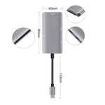 Adattatore HUB per lettura dati 5 in 1 con scheda SD/TF/CF, doppie porte USB 3.0, Dual USB3.0+SD / TF / CF Card