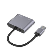 Adattatore 3 in 1 da USB a HDMI/VGA/HUB audio
