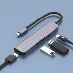 Adattatore HUB 6 in 1 USB-C a HDMI 4K 100W PD USB 3.0