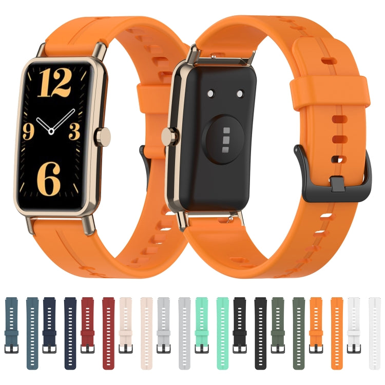 Cinturino morbido in silicone solido, For Huawei Watch Fit mini