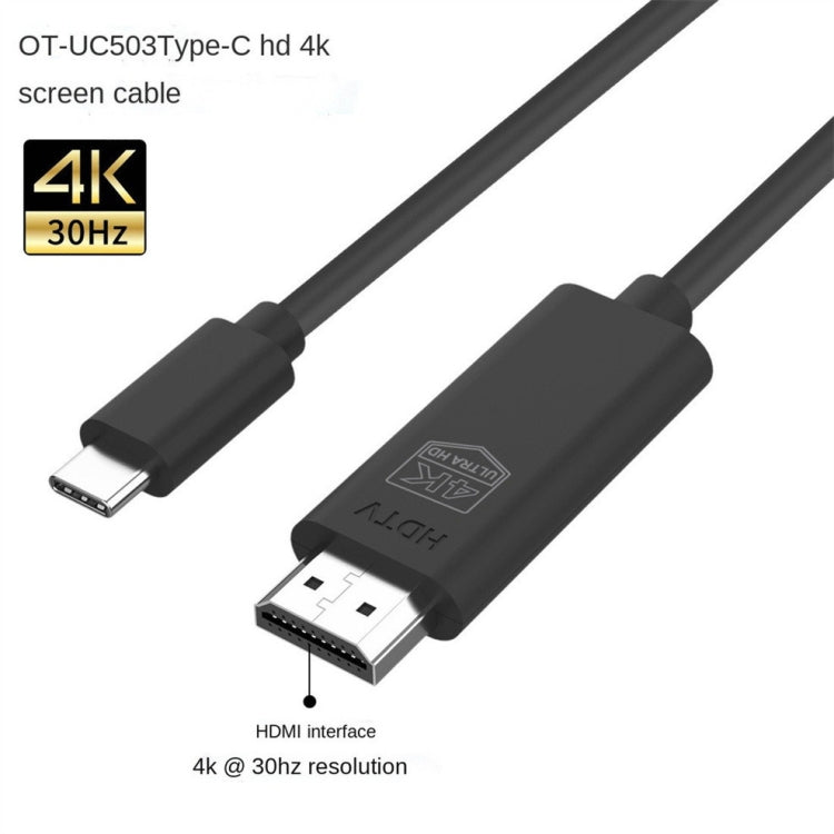 Cavo USB-C a HDMI 4K 30Hz 15cm OT-UC503