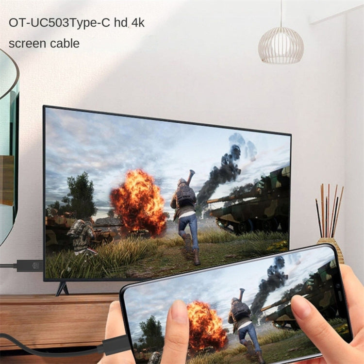 OT-UC503 Cavo schermo 4 USB tipo C maschio a HDMI maschio