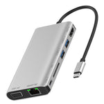Hub adattatore 7 in 1 USB-C con HDMI 4K, RJ45, VGA, USB 3.0