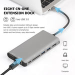 Hub adattatore 7 in 1 USB-C con HDMI 4K, RJ45, VGA, USB 3.0