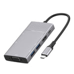 Adattatore Hub 8 in 1 USB-C con HDMI 4K e VGA