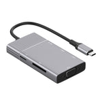 Adattatore Hub 8 in 1 USB-C con HDMI 4K e VGA