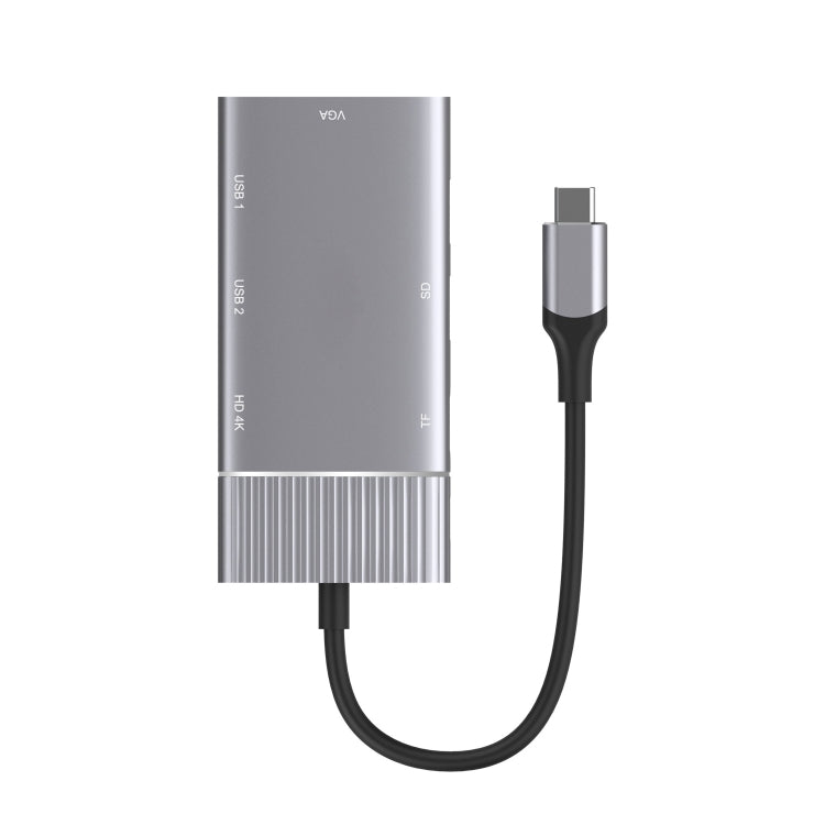 Adattatore Hub 8 in 1 USB-C con HDMI 4K e VGA